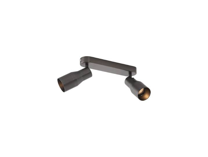 Spot encastré rond métal brossé GU10 50 mm 2 lumières - Stanley