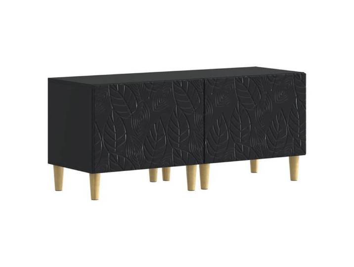 Meuble TV Noir Bois d'ingénierie - - 49x35x43cm - bois d'ingénierie - Console TV - Entretien Facile - Cadre durable 13240133