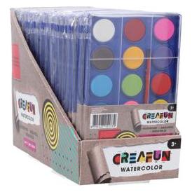Creafun Aquarelltafel Mit 18 Farben Und Pinsel (57964543)