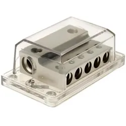 Goldline, Autoradio Installation, Verteilerblock silber 2 x 35 - 50 mm / 5 x 20 mm