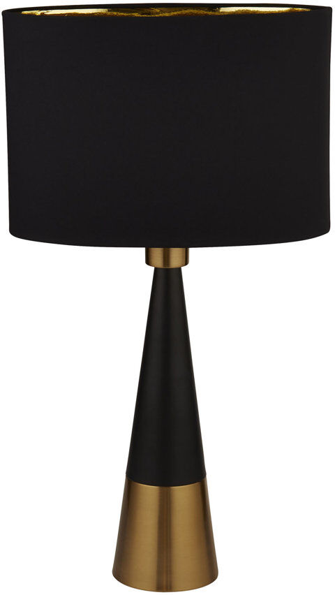 George Oliver Percival Metal Table Lamp Matt Black;Antique Copper 58cm H X 18.5cm W X 32.5cm D