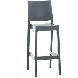Proregal CHEFGASTRO Barhocker YELLOWSTONE HxBxT 105x45x51cm Kunststoff Dunkelgrau Barstuhl