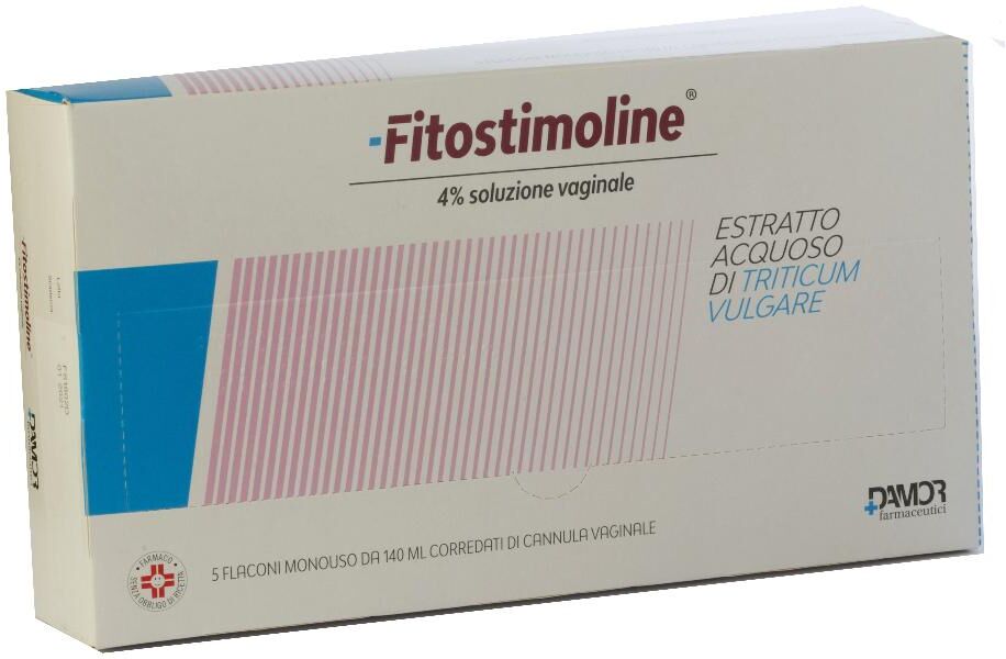FARMACEUTICI DAMOR SpA Fitostimoline 4% Soluzione Vaginale, 5 Flaconi 