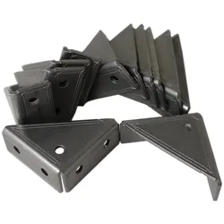 MakerBeamXL 15x15 Brackets, Profilverbinder, 12 Stück - Verbinder-Typ: Dreieck-Innen - Farbe: silber
