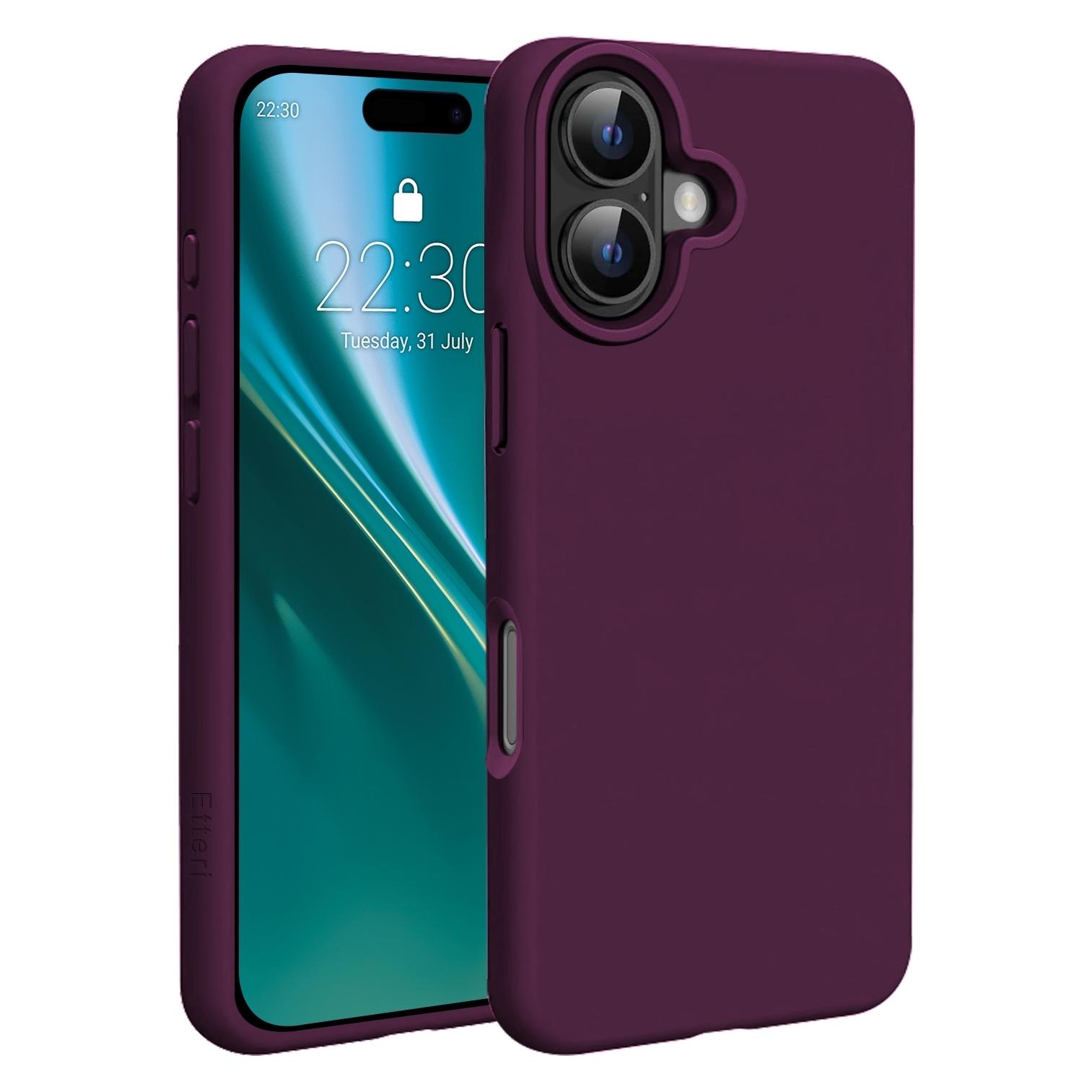 Etteri Silikonhülle von Mag für das iPhone 17, 6,3", dunkle Kirsche (Apple iPhone 17) (76447139)
