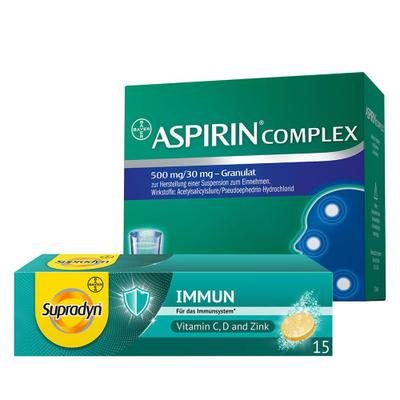 Aspirin Complex Granulat + Supradyn Immun 15 Brause 1 St Set