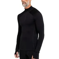 Dovre Wool Zip Single Jersey Schwarz Wolle Medium Herren