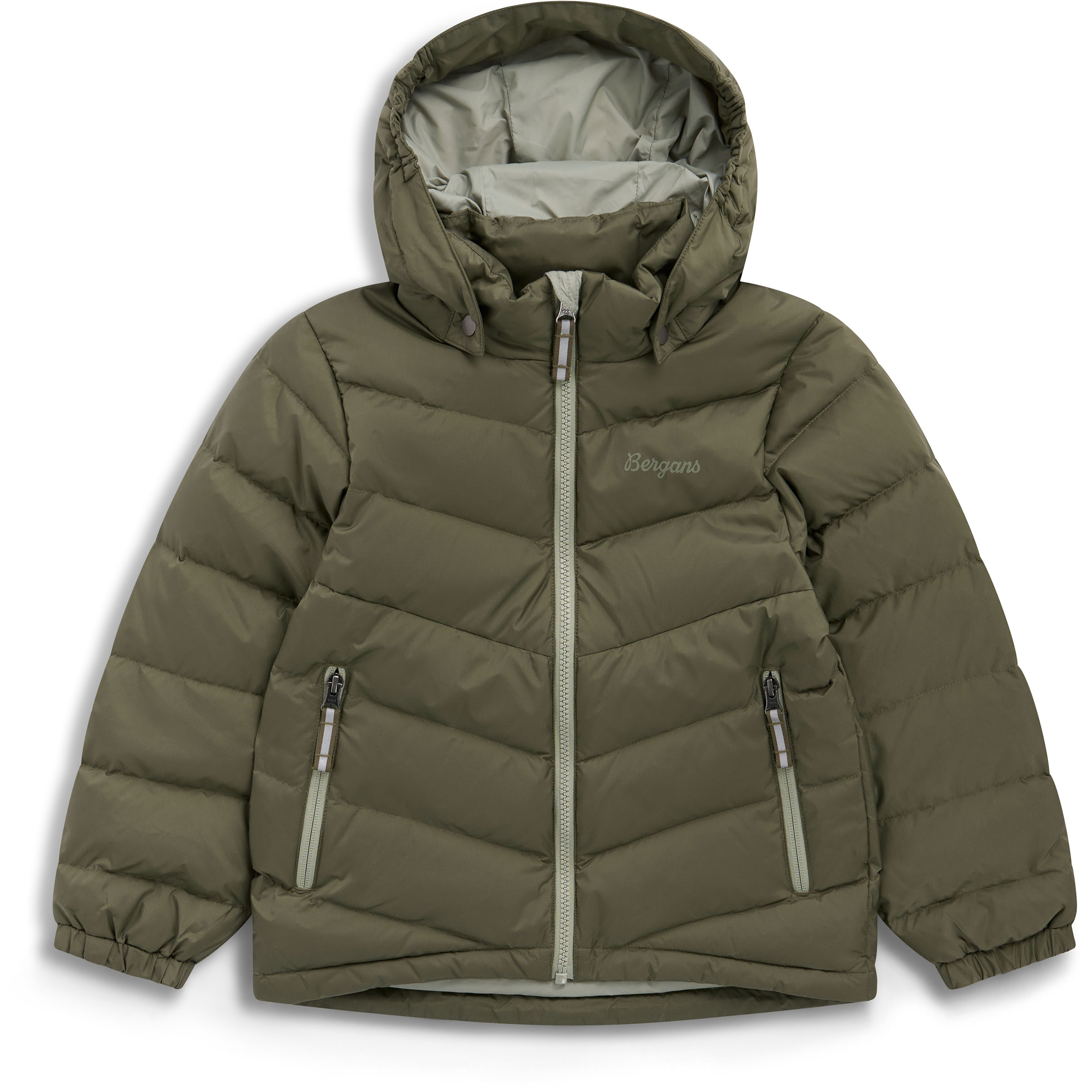 Bergans Warm Down Kinder Isolationsjacke oliv Größe 110 Skifahren | Lifestyle Wasserabweisend