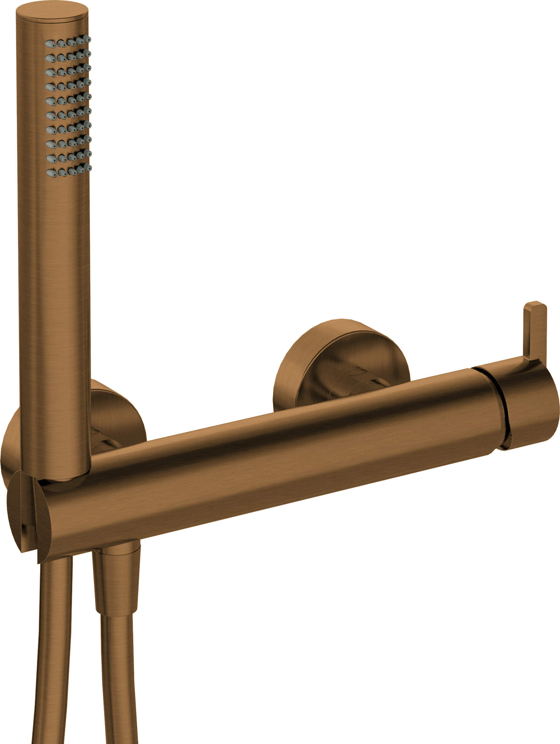 Duscharmatur mit Duschset, inklusive Handbrause und Brauseschlauch