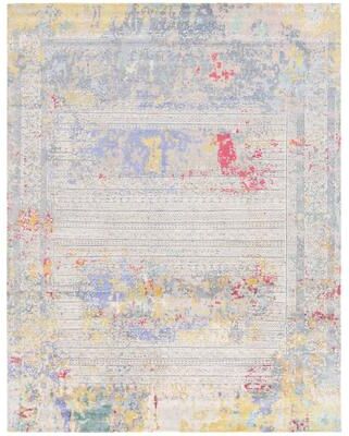 SAFAVIEH Couture Hand-knotted Centennial Lolla Modern Abstract Silk Rug