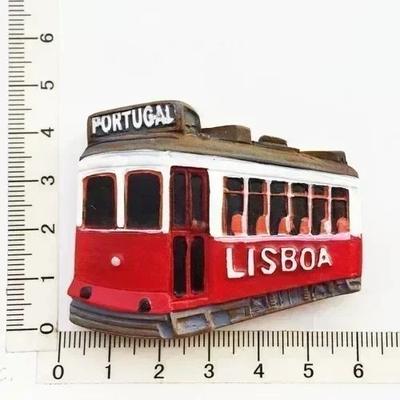Uplifted Finds Portugal Heritage Fridge Magnet   Lisbon Tram & Porto Souvenir   Professional Hand Painted Resin Refrigerator Art lisboa Tram 1