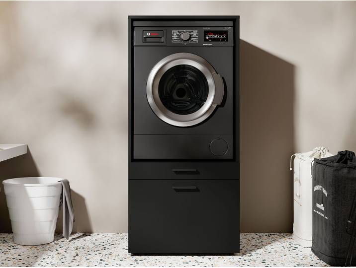 Meuble WASHING 1 machine noir