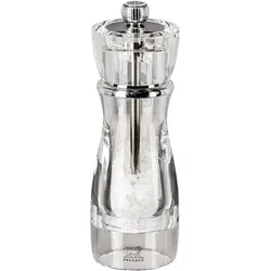 Peugeot VITTEL Salzmühle Acryl klar 16 cm, Pfeffermühle + Salzmühle, Silber, Transparent