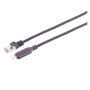 S-Conn USB-Kabel 14-51035 USB-C LAN Adapterkabel, 2 m, Anschlusskabel, RJ45 Stecker / C Stecker