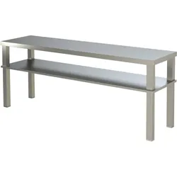 KBS Gastrotechnik Aufsatzbord 2 Etagen Breite 200cm