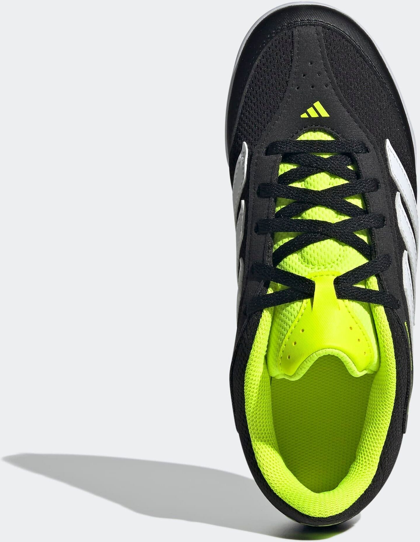 Fussballschuh ADIDAS PERFORMANCE "COPA COURT LEAGUE HALLEN- FÜR KINDER", Mädchen, Gr. 32, weiss (core schwarz, cloud weiß, lucid lemon), Synthetik, Textil, Schuhe Fussballschuh, geeignet als Hallenschuhe, für Kinder & Jugendliche core schwarz, cloud weiß,