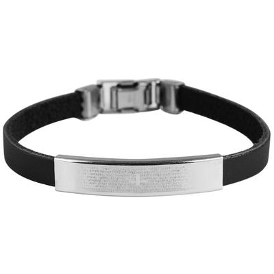 Armband ADELIA´S "Armband aus Leder 21 cm", schwarz, Armbänder, Damen, 21cm, Leder, Armband, Ein kleines Geschenk mit großer Wirkung