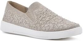 Women's Unit Sneaker by White Mountain in Gold Fabric (Size 7 M)