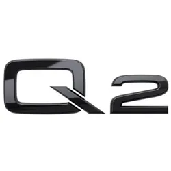 Audi Modellbezeichnung in Schwarz Heck Q2 81A071803