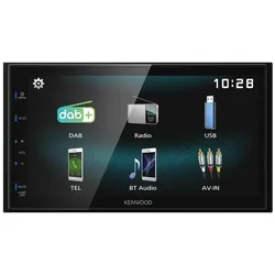 Kenwood Corp., Autoradio, DMX125DAB Auto-Media-Receiver Schwarz 84 W Bluetooth (Android Auto, Apple Carplay)