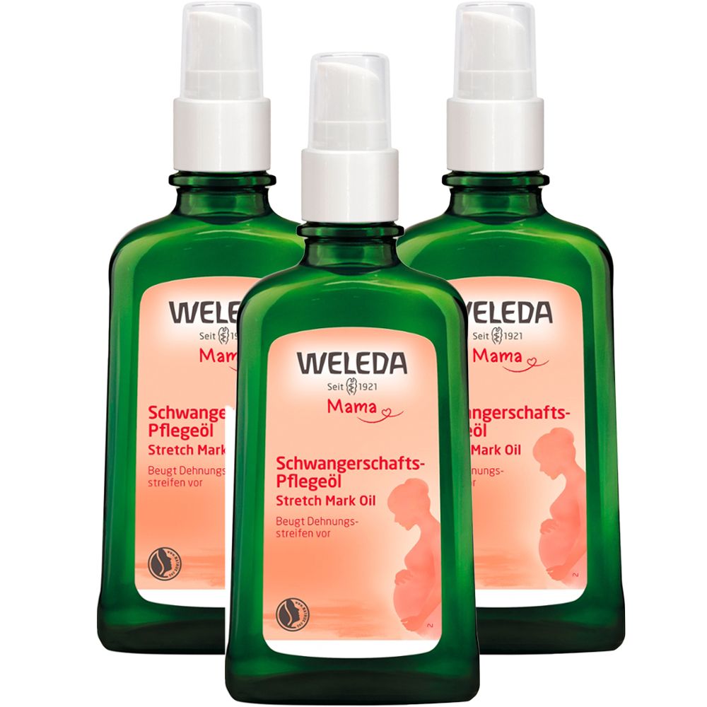 Weleda Mama Schwangerschafts-Pflegeöl 3x100 ml Öl