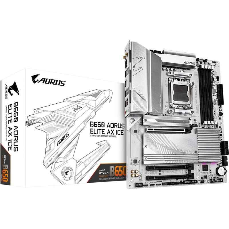 Gigabyte AORUS Elite AX ICE AMD B650 So.AM5 DDR5 ATX Retail