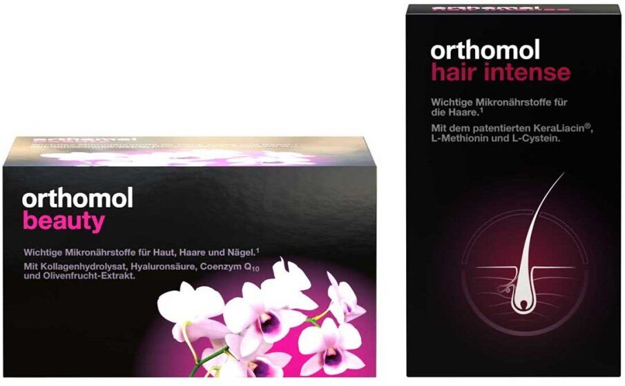 Orthomol Beauty Trinkfläschchen + Orthomol Hair Intense Kapseln