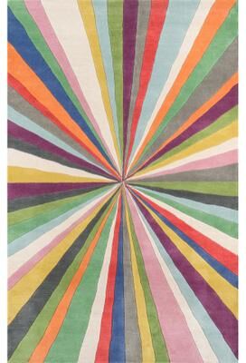Momeni Delhi Hand Tufted Wool Contemporary Striped Area Rug