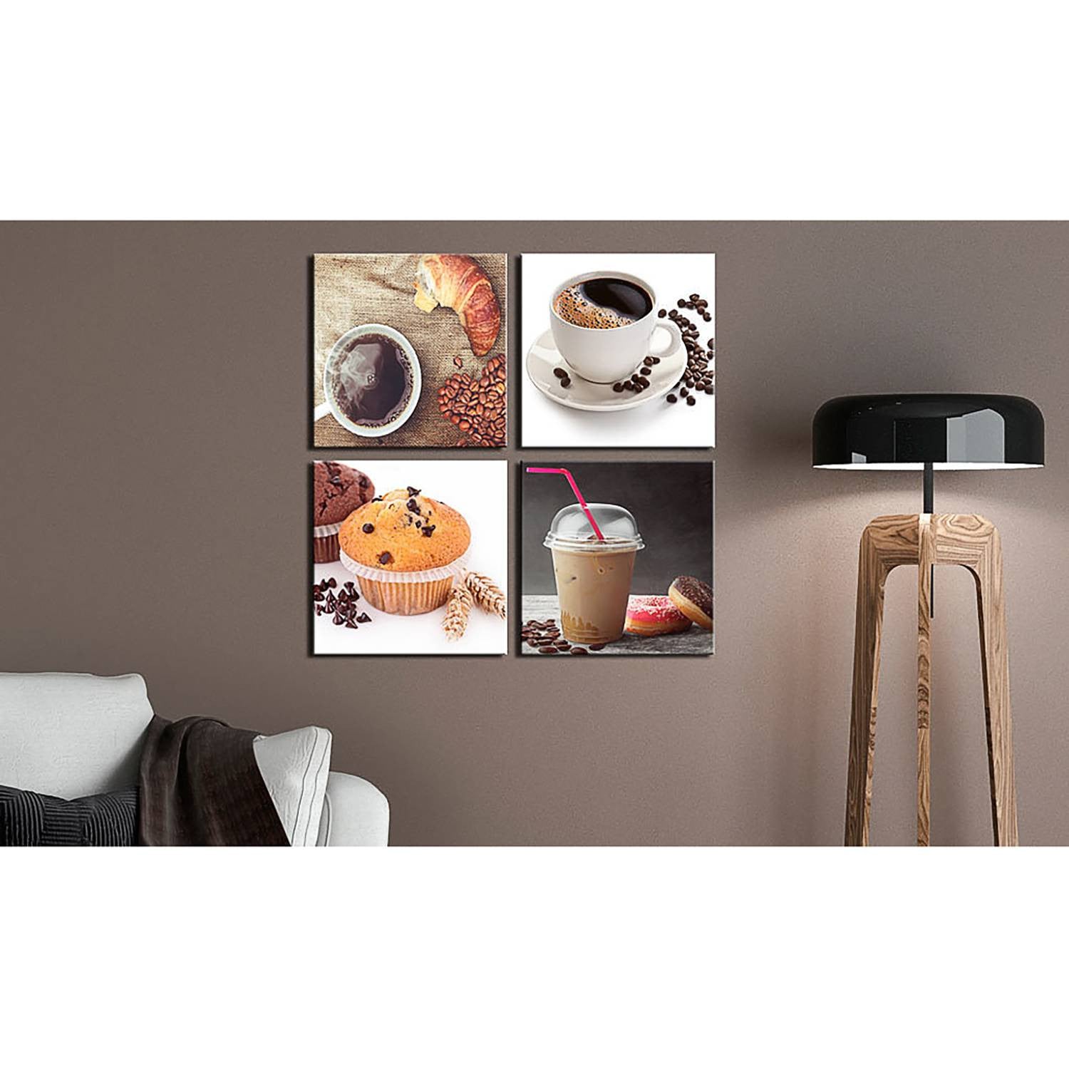 home24 A sweet Breakfast linnen bruin 80 x 80 cm