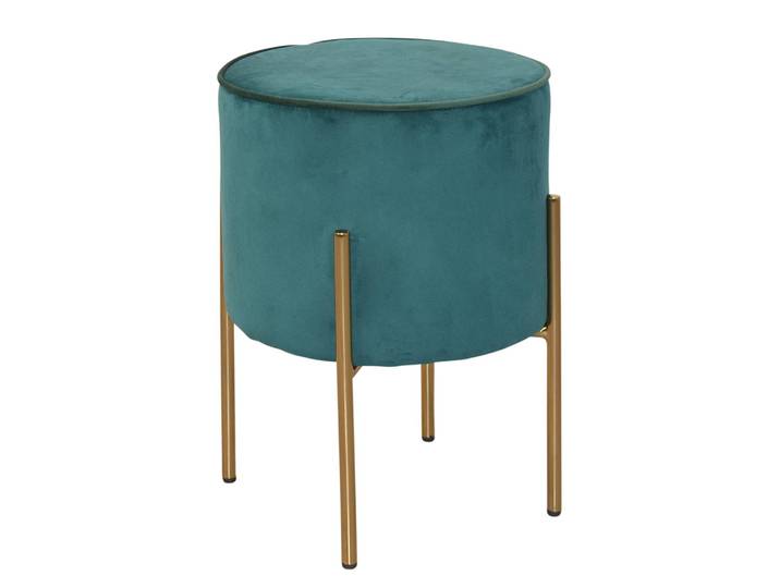 Repose-pieds capitonné Ostbirk Ø 35cm Vert/Vert foncé