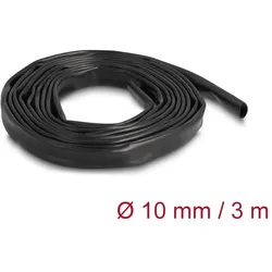 DELOCK PVC Isolierschlauch 3 m x 10 mm schwarz