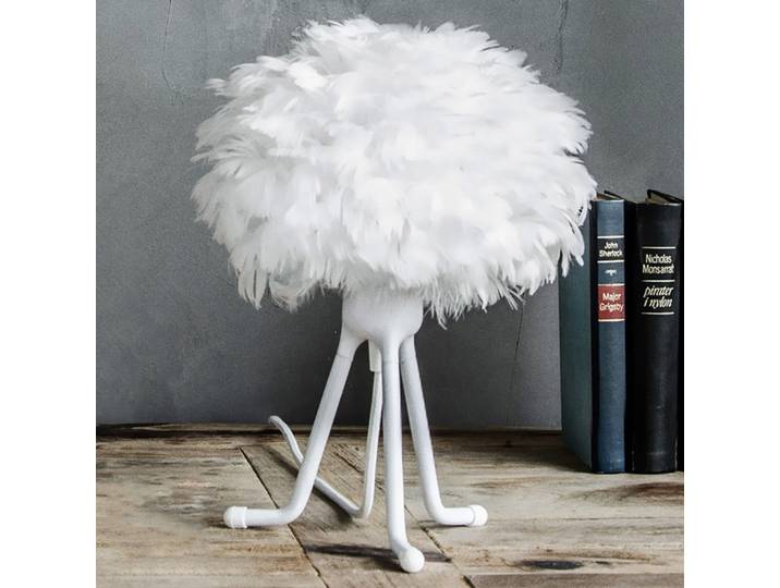 Eos Tischleuchte Micro w/Mini Fod Weiß/Weiß - UMAGE - Wohnzimmer - Design - Metall - Mit Schirm