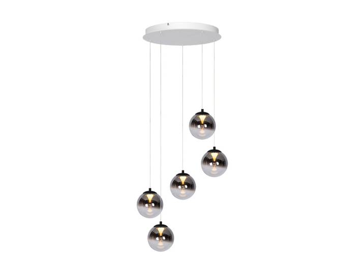 Suspension monza 5 en verre fumé avec led 2700k dimmable