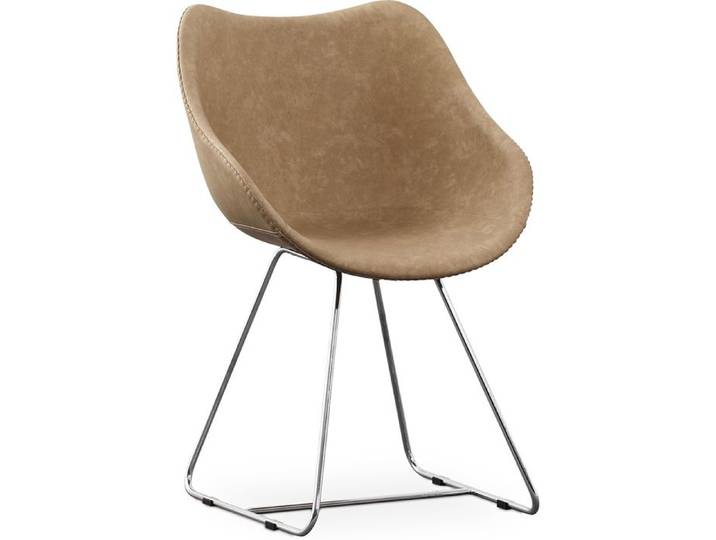 Chaise de salle à manger PU Design Beige