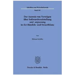 Der Ausweis von Verträgen über Softwarebereitstellung und -anpassung in der Hand, Fachbücher von Miriam Schiffer