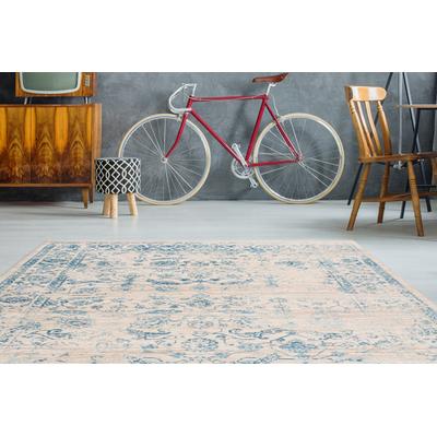 Teppich ARTE ESPINA "Baroque 600" Gr. 3, bunt (multi), B:120cm H:5mm L:170cm, Kunstfaser, Teppiche, Teppich, Vintage Optik, mit Fransen, Wohnzimmer