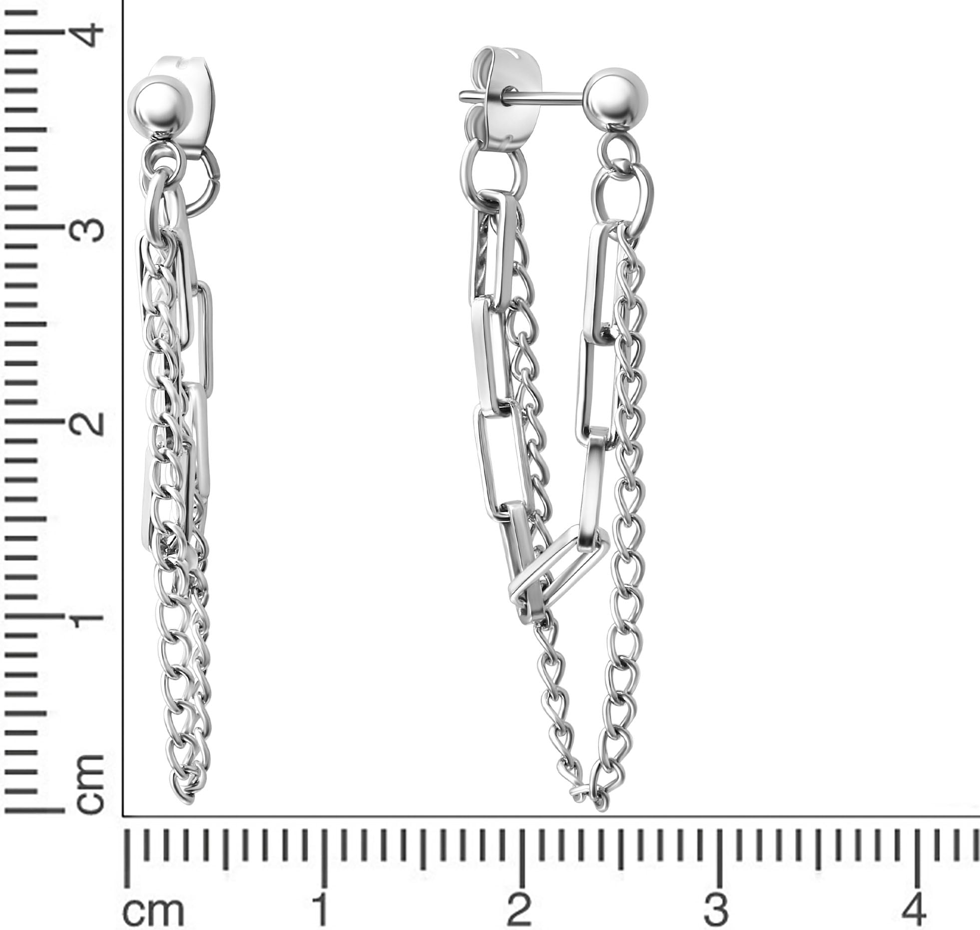 Paar Ohrstecker FIRETTI "Schmuck Geschenk Ohrschmuck Ohrringe", silber (edelstahlfarben), Ohrringe, Damen, Edelstahl, Paar Ohrstecker edelstahlfarben Edelstahl