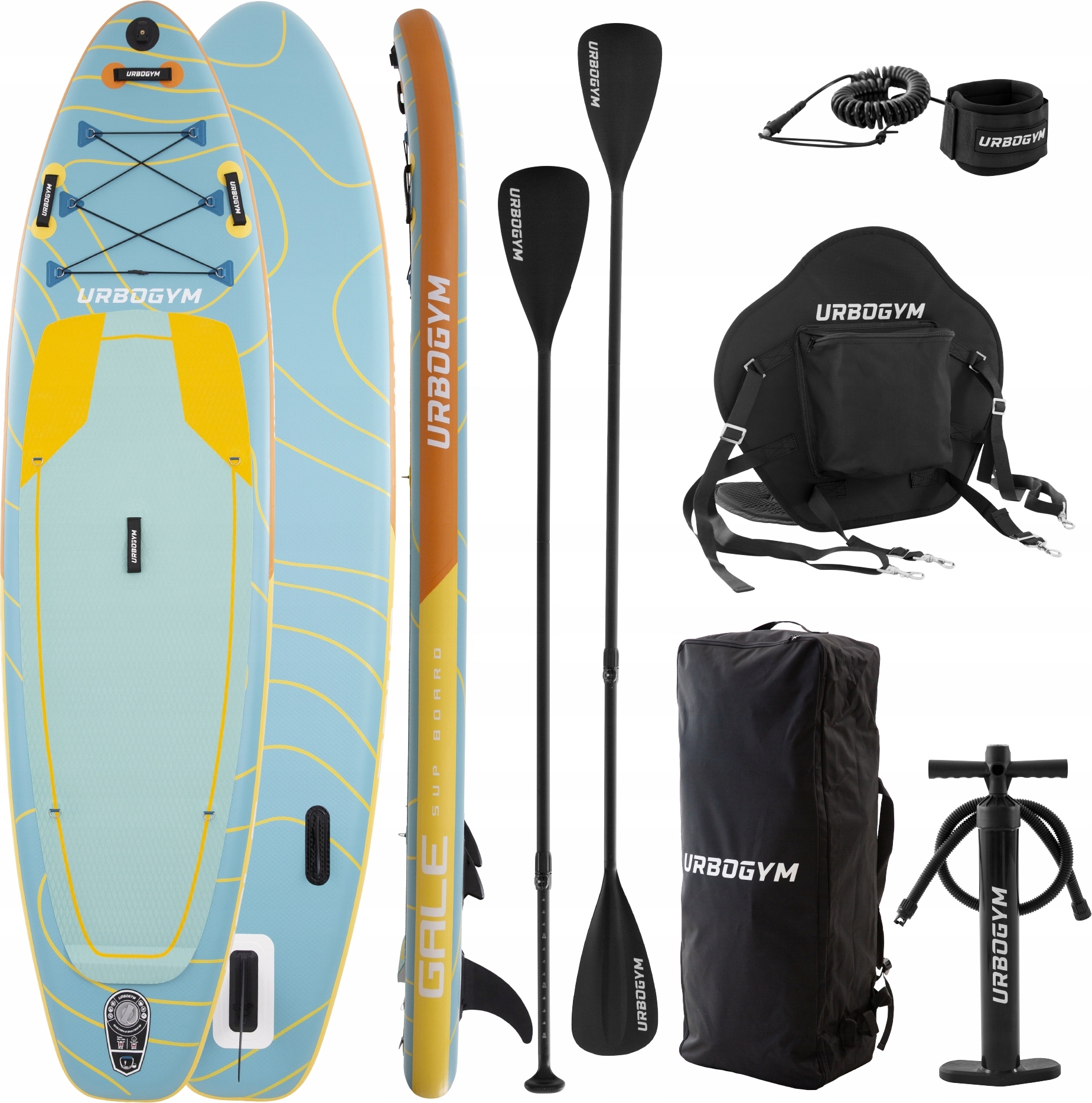 SUP-Board 320 cm All-Around mit Sitz und GoPro-Halter, Hybrid SUP Kajak