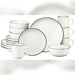 CreaTable Nordic Festive Creme Kombiservice 16-tlg Steinzeug