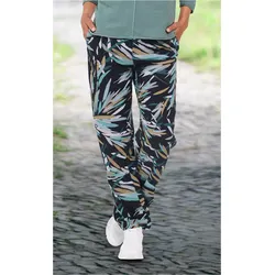 Viskose-Hose in Druck petrol in Größe 48 von DW-Shop, Petrol, 48