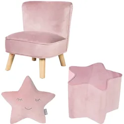 KINDERSESSEL klein 3-tlg. rosa