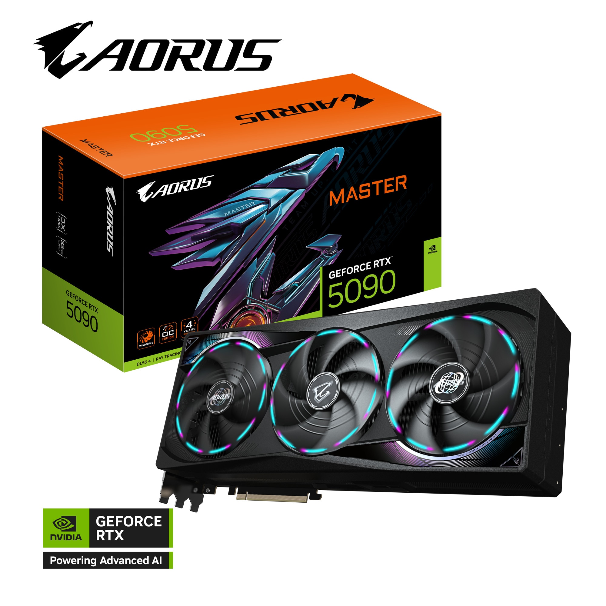 GIGABYTE AORUS GeForce RTX 5090 MASTER 32G Grafikkarte HDMI/DP GV-N5090AORUS M-32GD