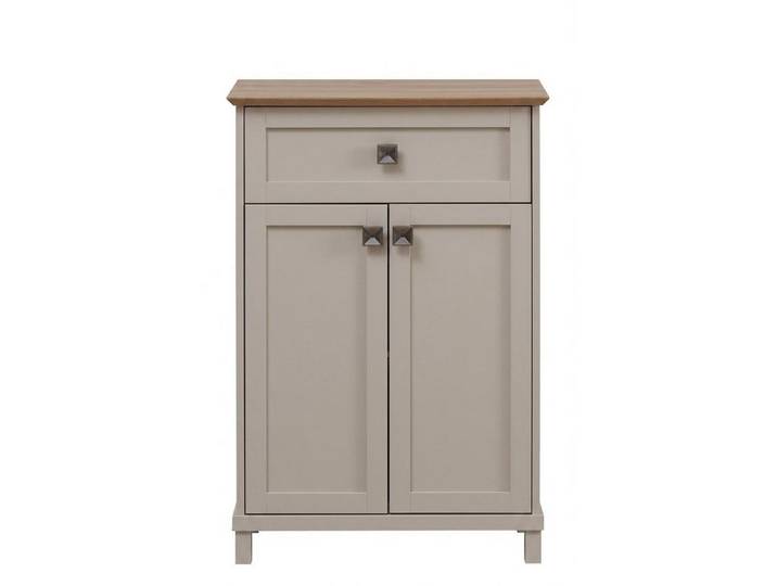 Xlmoebel Hochkommode Moderner beiger Holzschrank für Büro und Arbeitszimmer (1 St., 1-tlg)