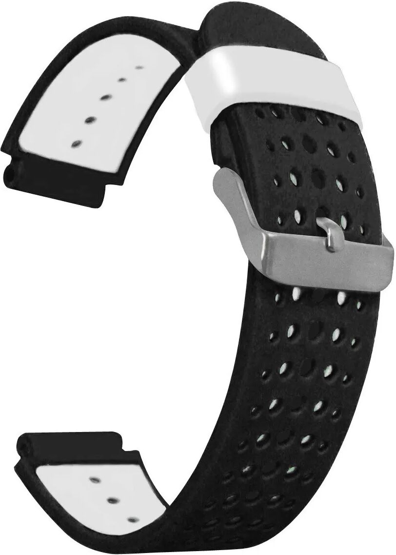 INF Schwarzes und Weißes Silikonarmband kompatibel mit Garmin Forerunner – Komfort, Stil und Leistung