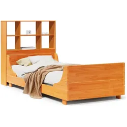 vidaXL, Bett, Bett mit Regal (75 x 190 cm)