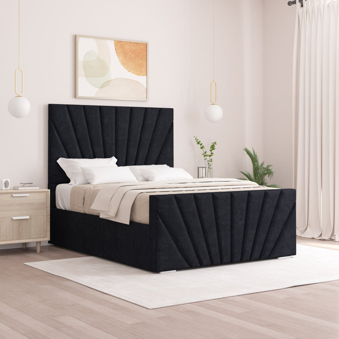 Fairmont Park Aayanah Upholstered Bed Black Single (3')