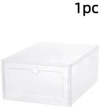 Inspired Finds ClearView Stackable Plastic Shoe Storage Drawer Organizer 12.2 8.46 4.92 In 1pc
