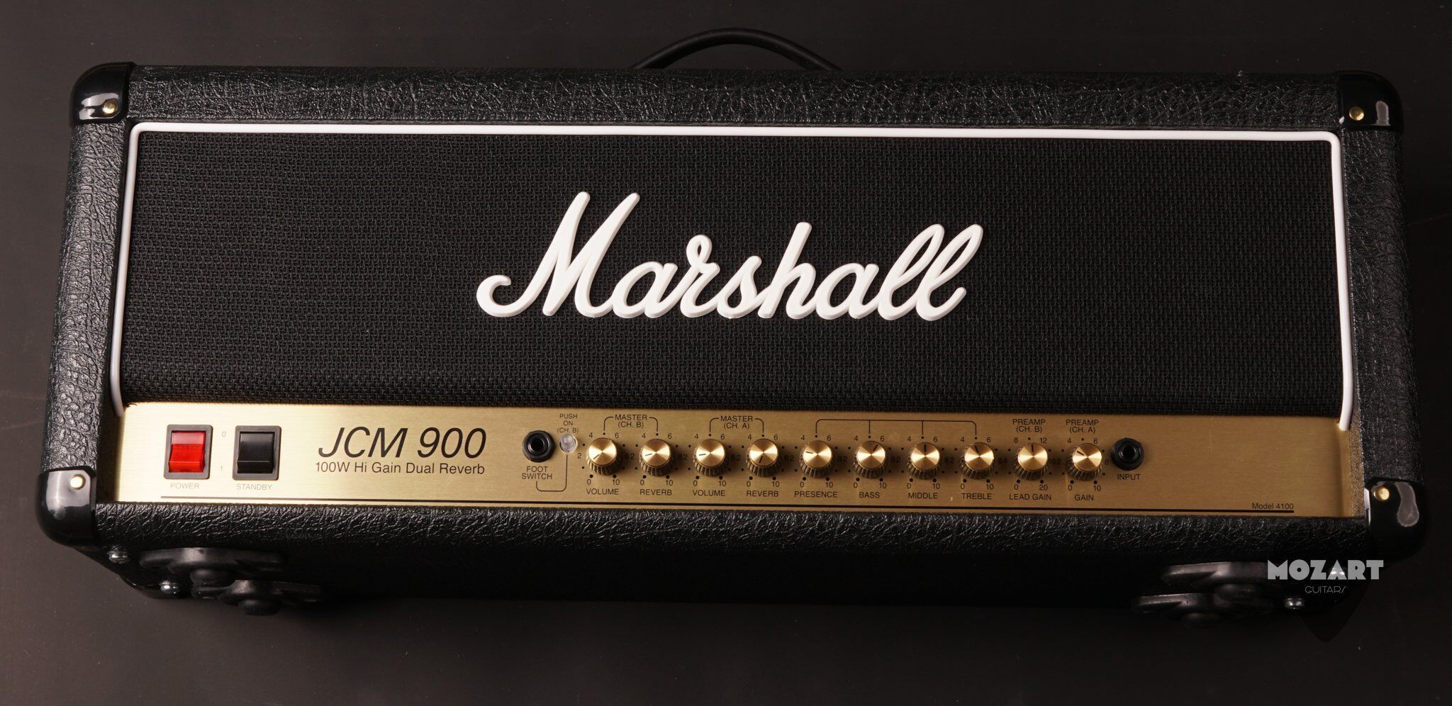 Marshall JCM900 4100 Dual Reverb Head 100W + footswitch   noir - Refurbished