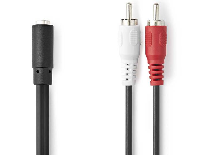 Audio-Kabeladapter 3,5-mm-Buchse zu Cinch-Stecker, 0,2 m