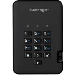 iStorage 500GB diskAshur2 HDD (0.50 TB), Externe Festplatte, Schwarz